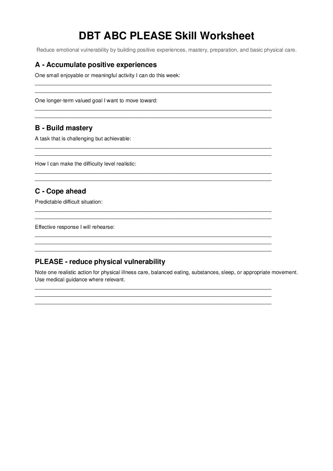 Worksheet first-page preview