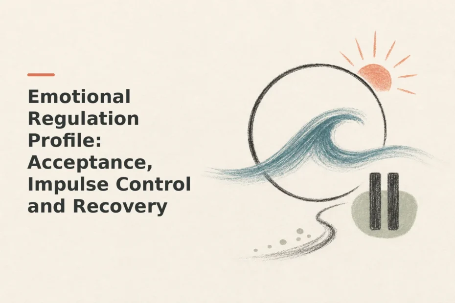 Minimalist doodle for Emotional Regulation Profile: Acceptance, Impulse Control and Recovery