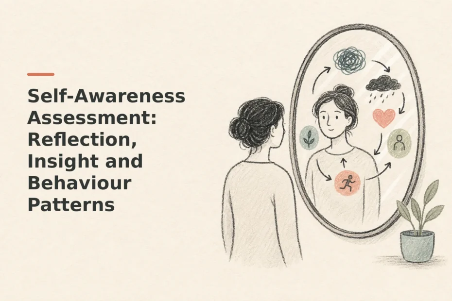 Minimalist doodle for Self-Awareness Assessment: Reflection, Insight and Behaviour Patterns