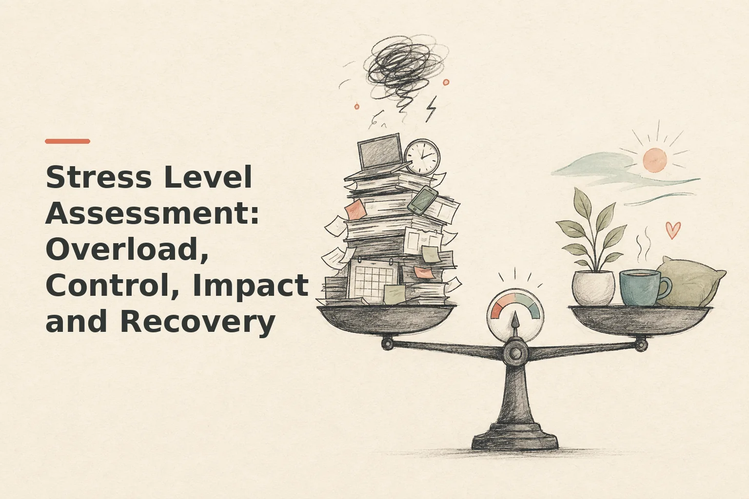 Stress Level Assessment: Overload, Control, Impact and Recovery