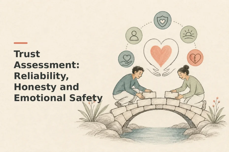 Minimalist doodle for Trust Assessment: Reliability, Honesty and Emotional Safety