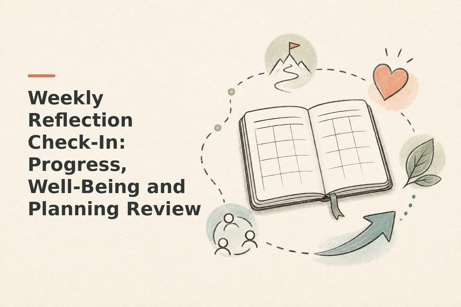 Weekly Reflection Check-In: Progress, Well-Being and Planning Review
